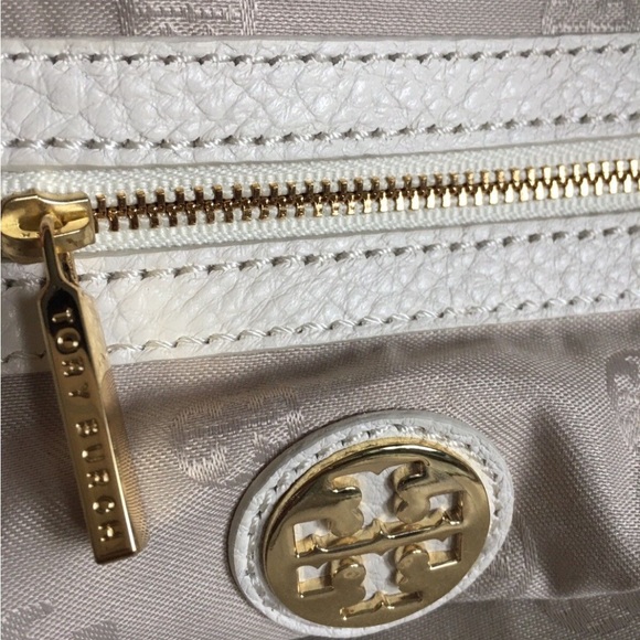 Tory Burch Ivory White Woman's Leather Shoulder Bag Handbag - Picture 10 of 15